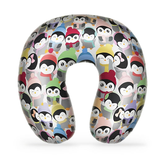 Nackenkissen Pinguin – Reisekissen mit Memory Foam