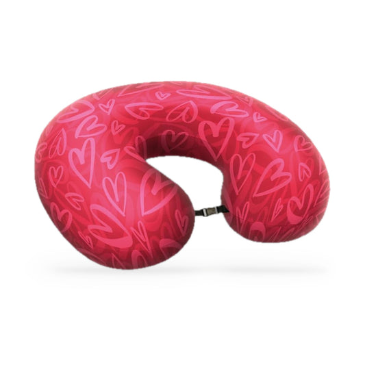 Nackenkissen Herz – Reisekissen mit Memory Foam