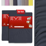 Eve Textile fitted sheet anthracite grey jersey