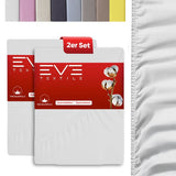 Eve Textile fitted sheet white jersey