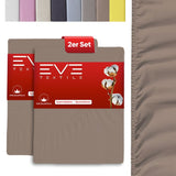 Eve Textile fitted sheet light brown jersey