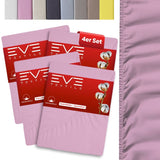 Eve Textile fitted sheet pink jersey