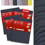 Eve Textile fitted sheet anthracite grey jersey