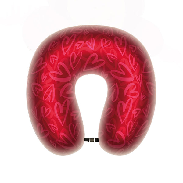 Eve Textile travel neck pillow heart design 
