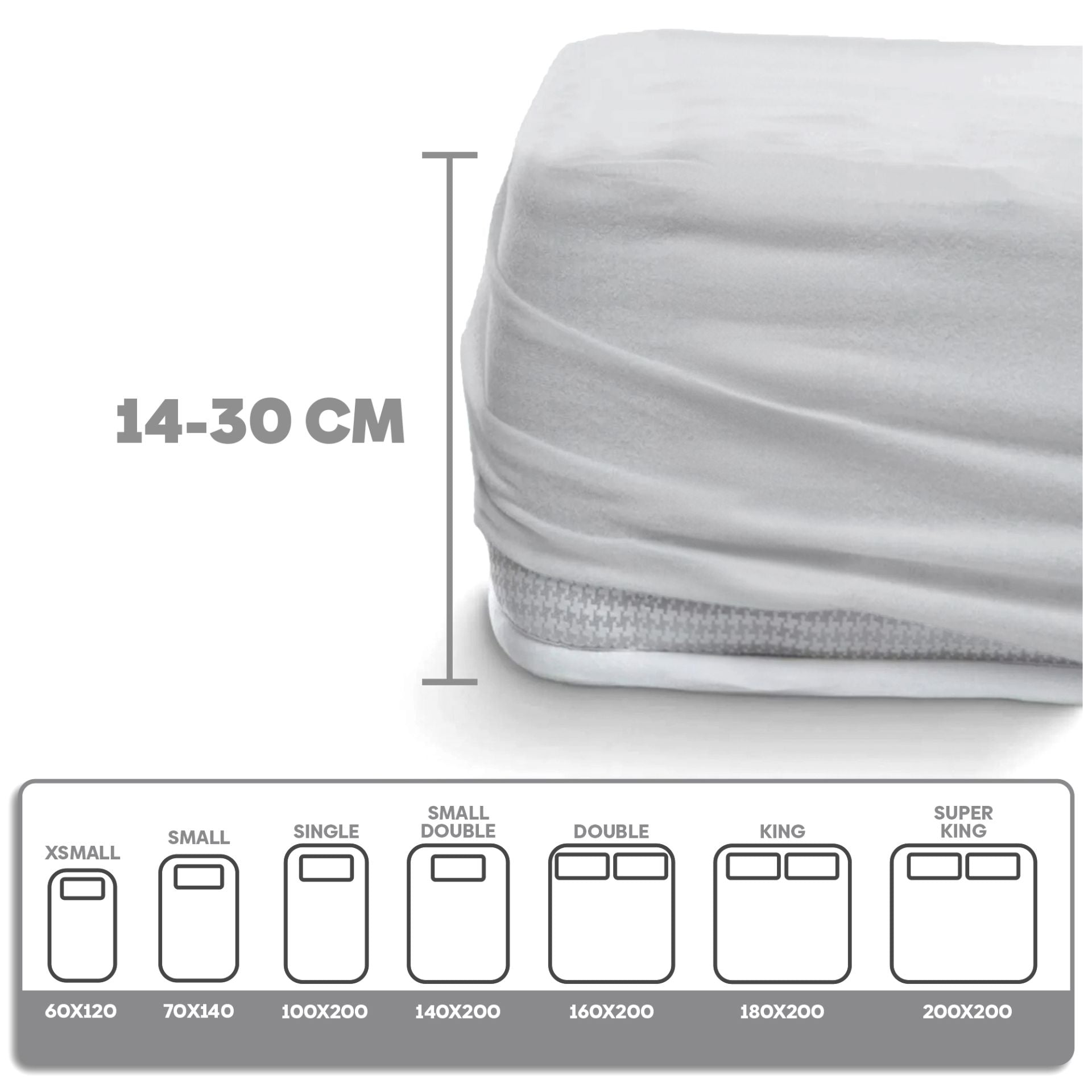 Eve Textile fitted sheet white jersey
