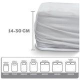 Eve Textile fitted sheet white jersey