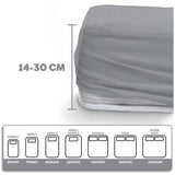 Eve Textile Fitted Sheet Grey Jersey