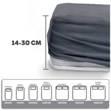 Eve Textile fitted sheet anthracite grey jersey
