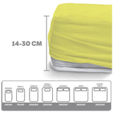 Eve Textile fitted sheet yellow jersey