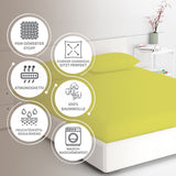Eve Textile fitted sheet yellow jersey