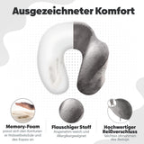 Eve Textile Travel Neck Pillow Grey with Raised Neck