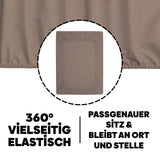 Eve Textile fitted sheet light brown jersey