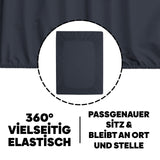 Eve Textile fitted sheet anthracite grey jersey