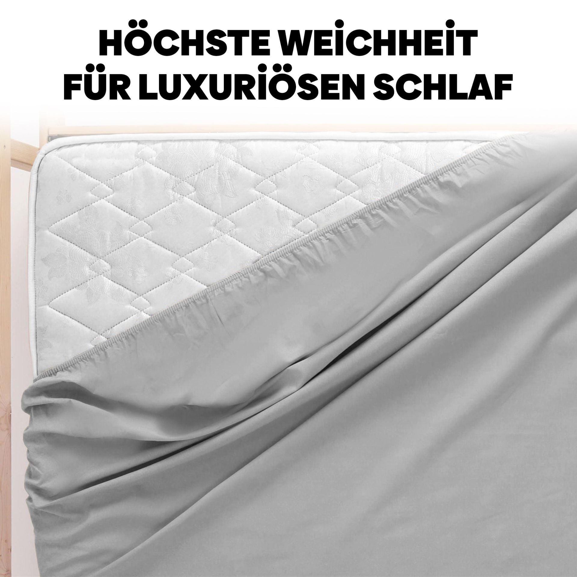 Eve Textile Fitted Sheet Grey Jersey