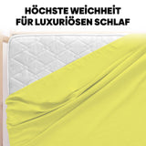 Eve Textile fitted sheet yellow jersey