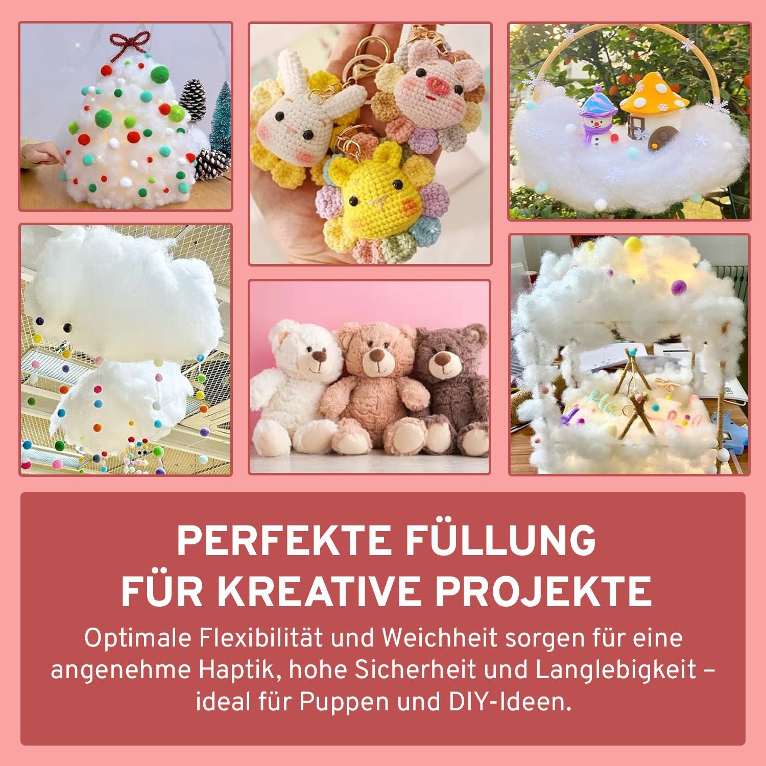 Eve Textile Premium Fiber Balls Filling Wadding 