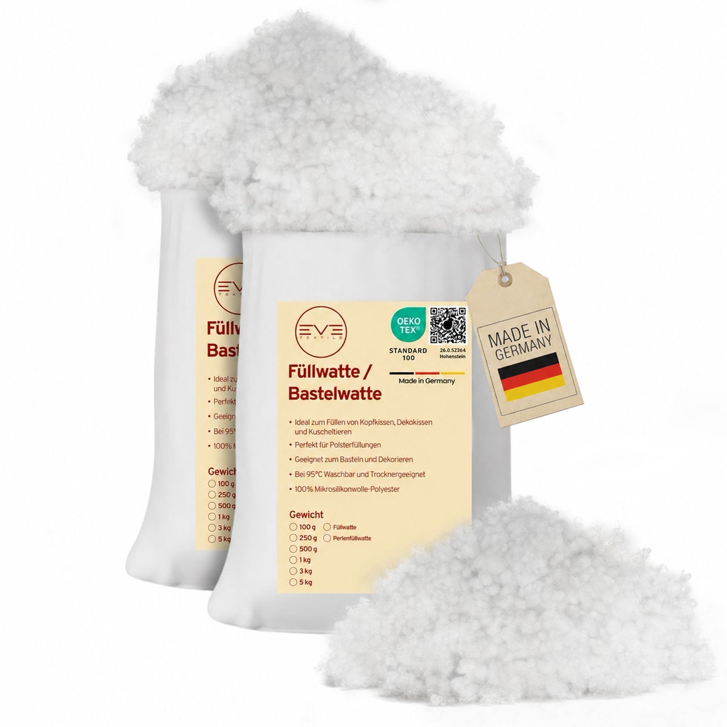 Perlen Füllwatte Faserbällchen Füllmaterial für Kissen