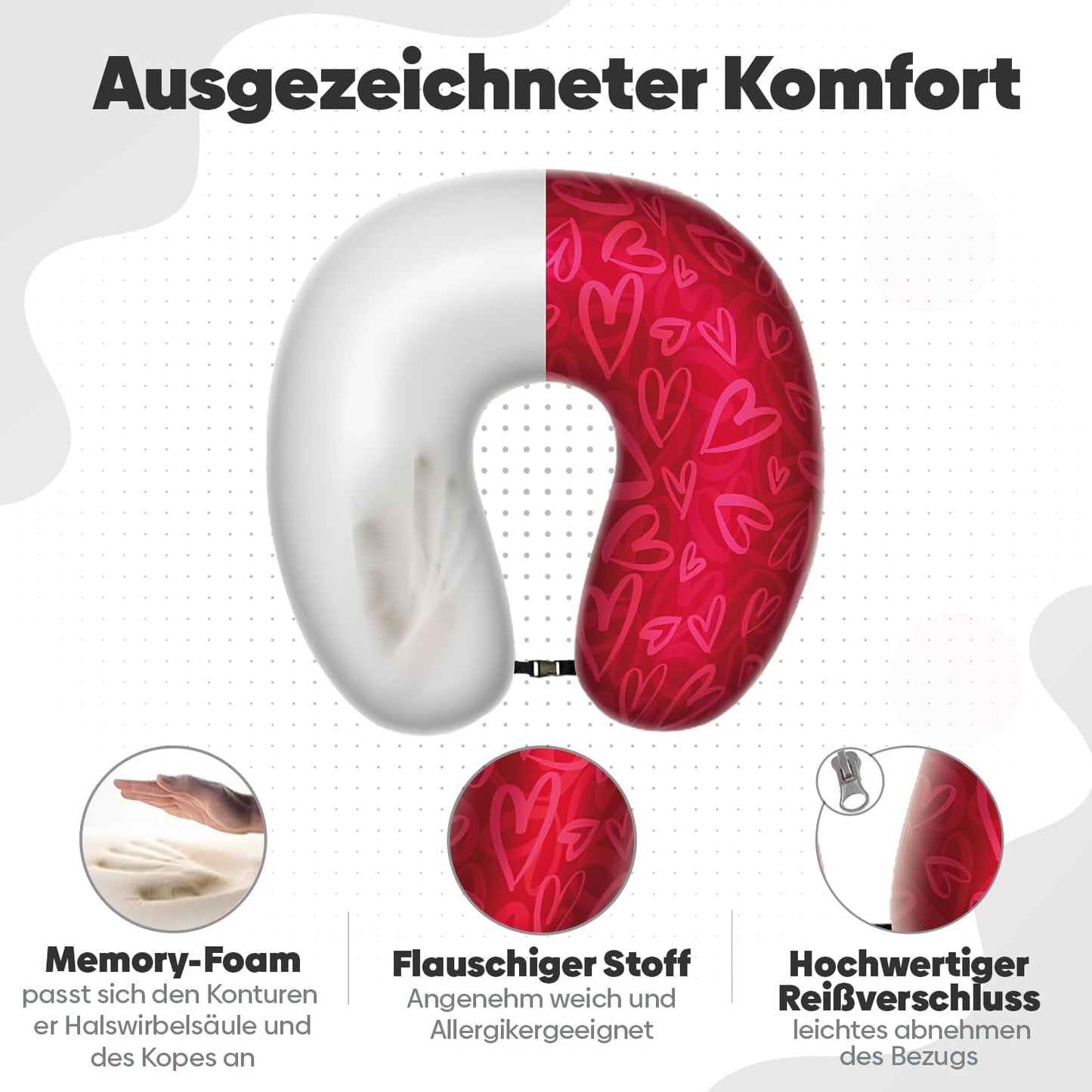 Herz Nackenkissen