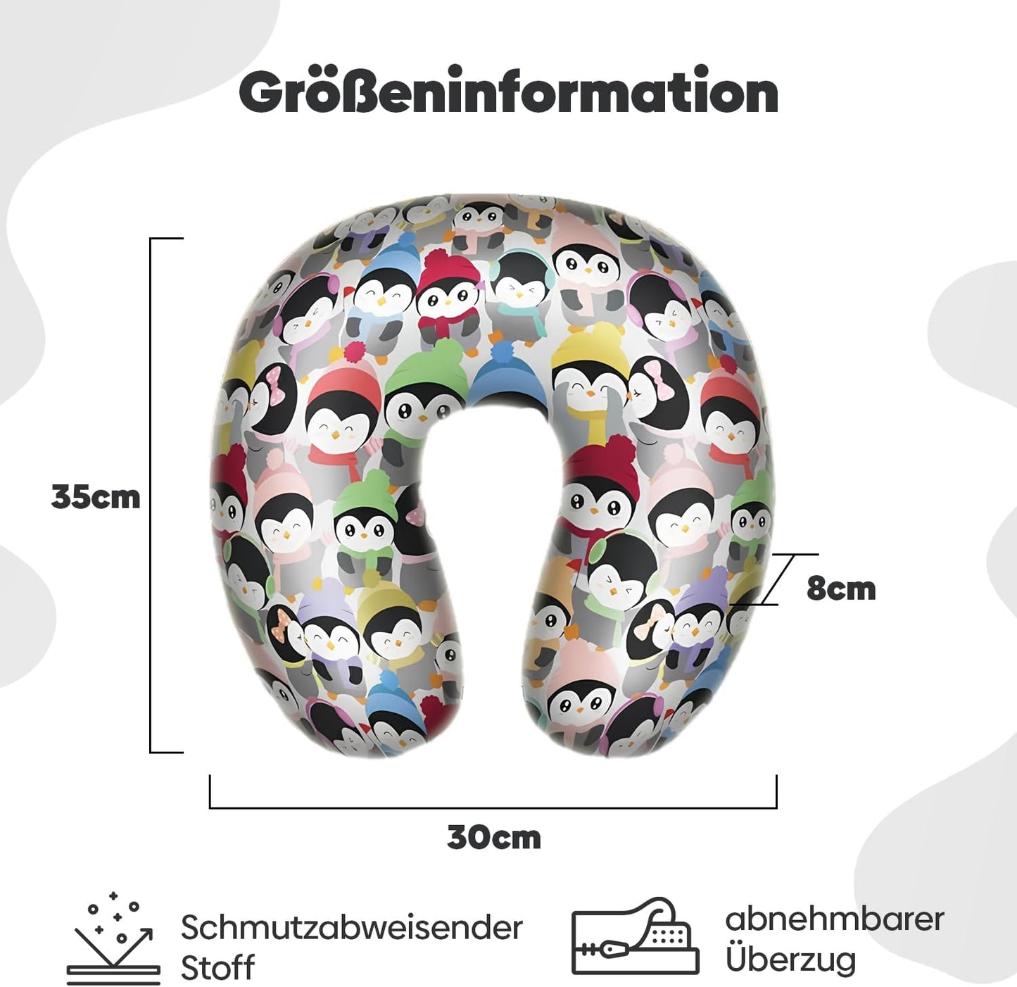 Pinguin Nackenkissen