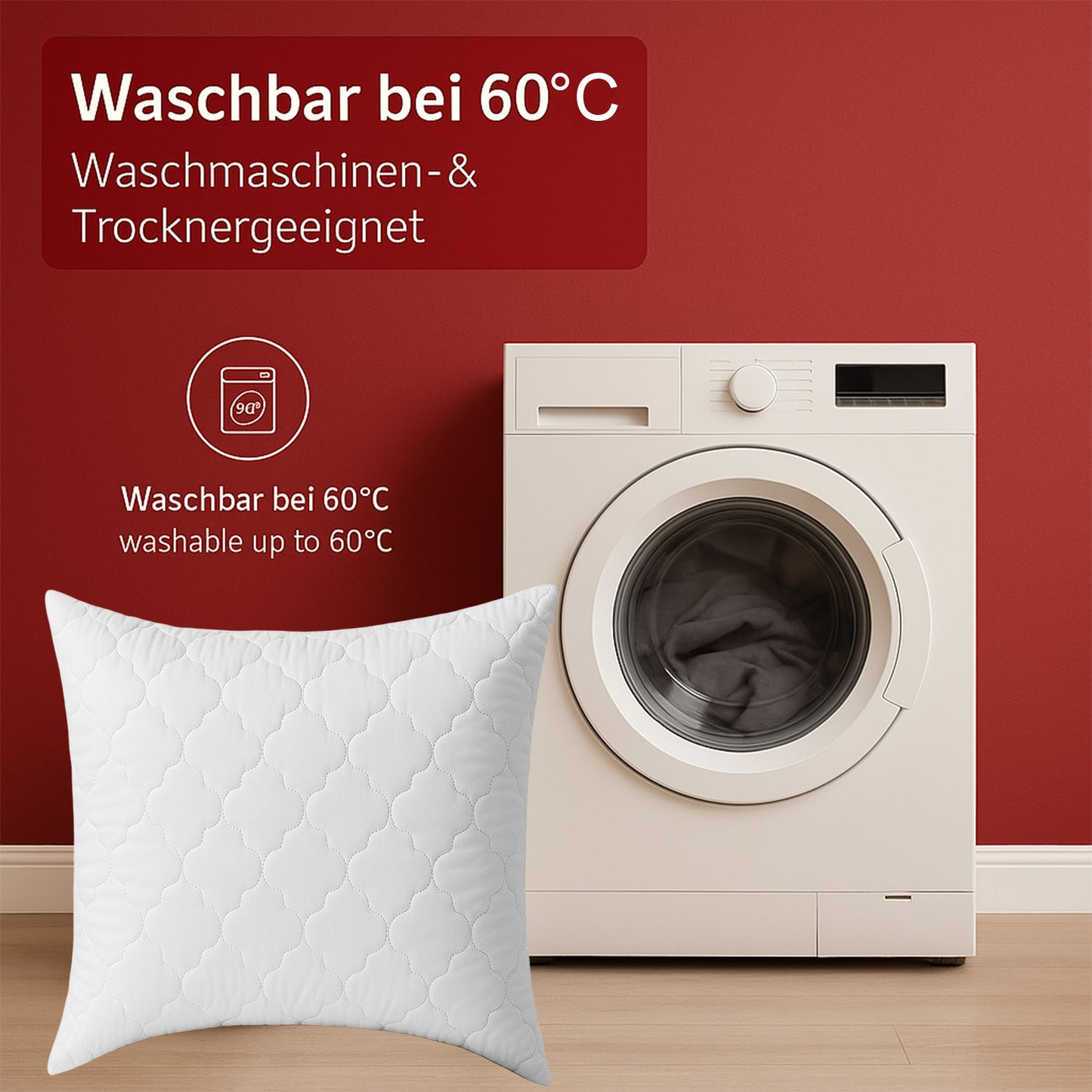 Diamond Kopfkissen Gesteppt