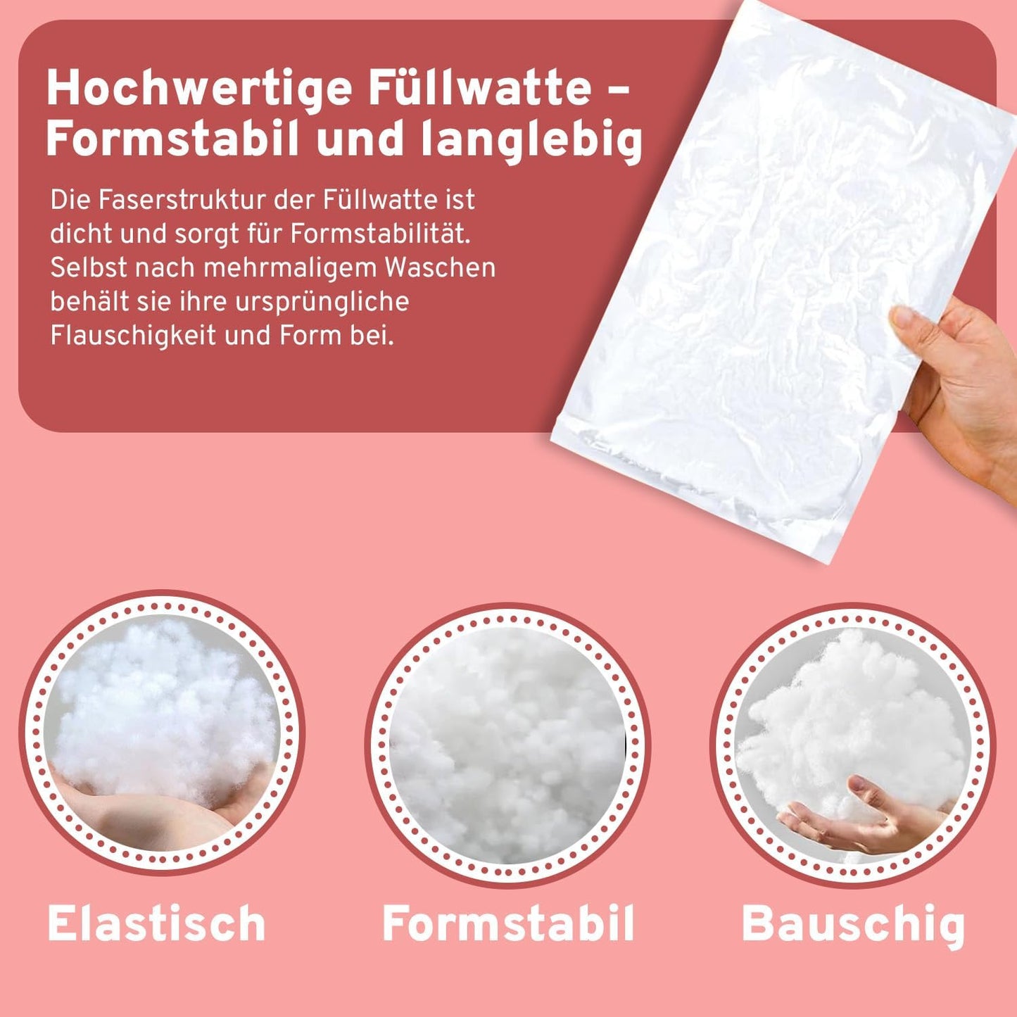 Perlen Füllwatte Faserbällchen Füllmaterial für Kissen
