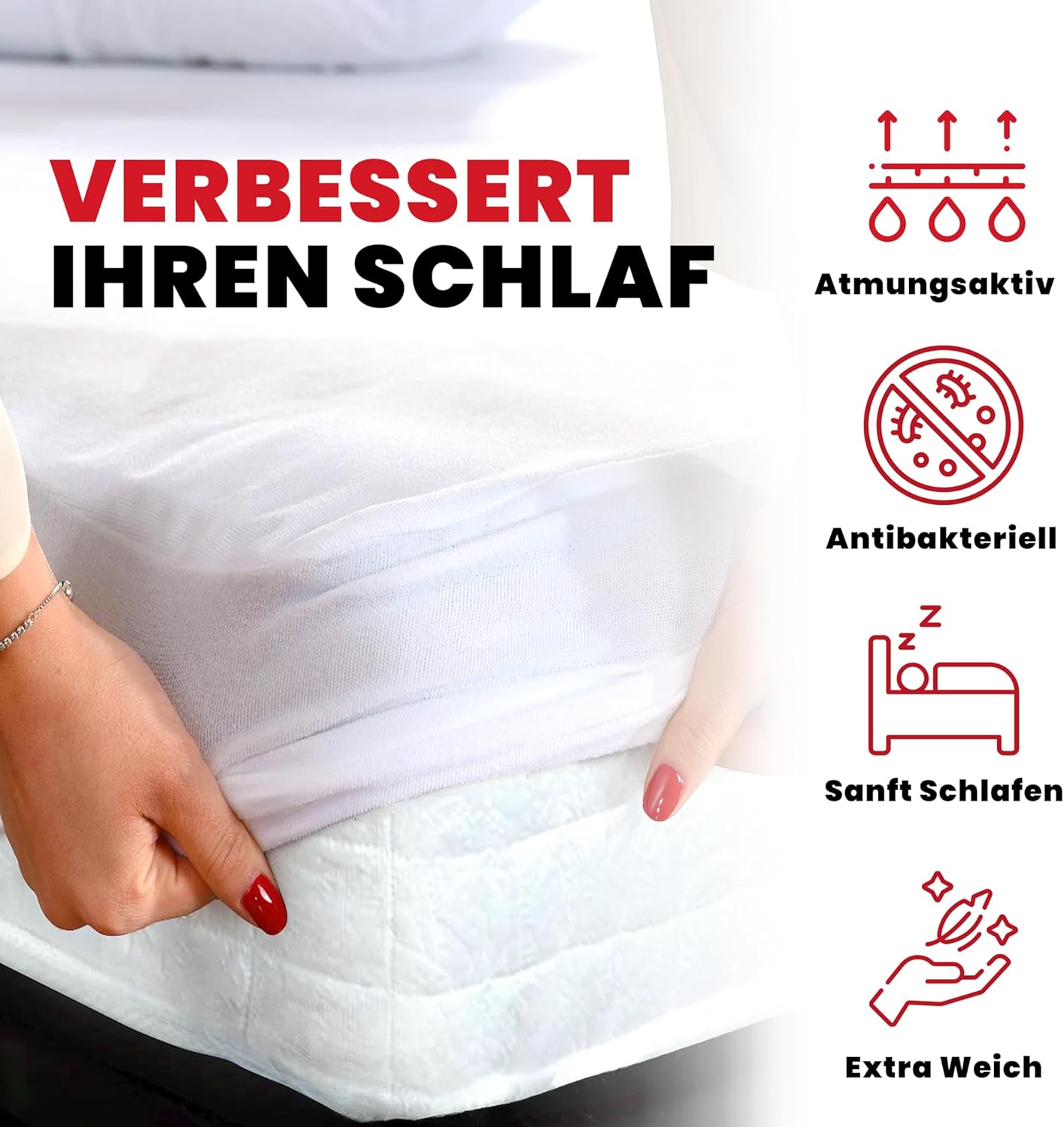 Wasserdichter Matratzenschoner Bezug 60x120 cm
