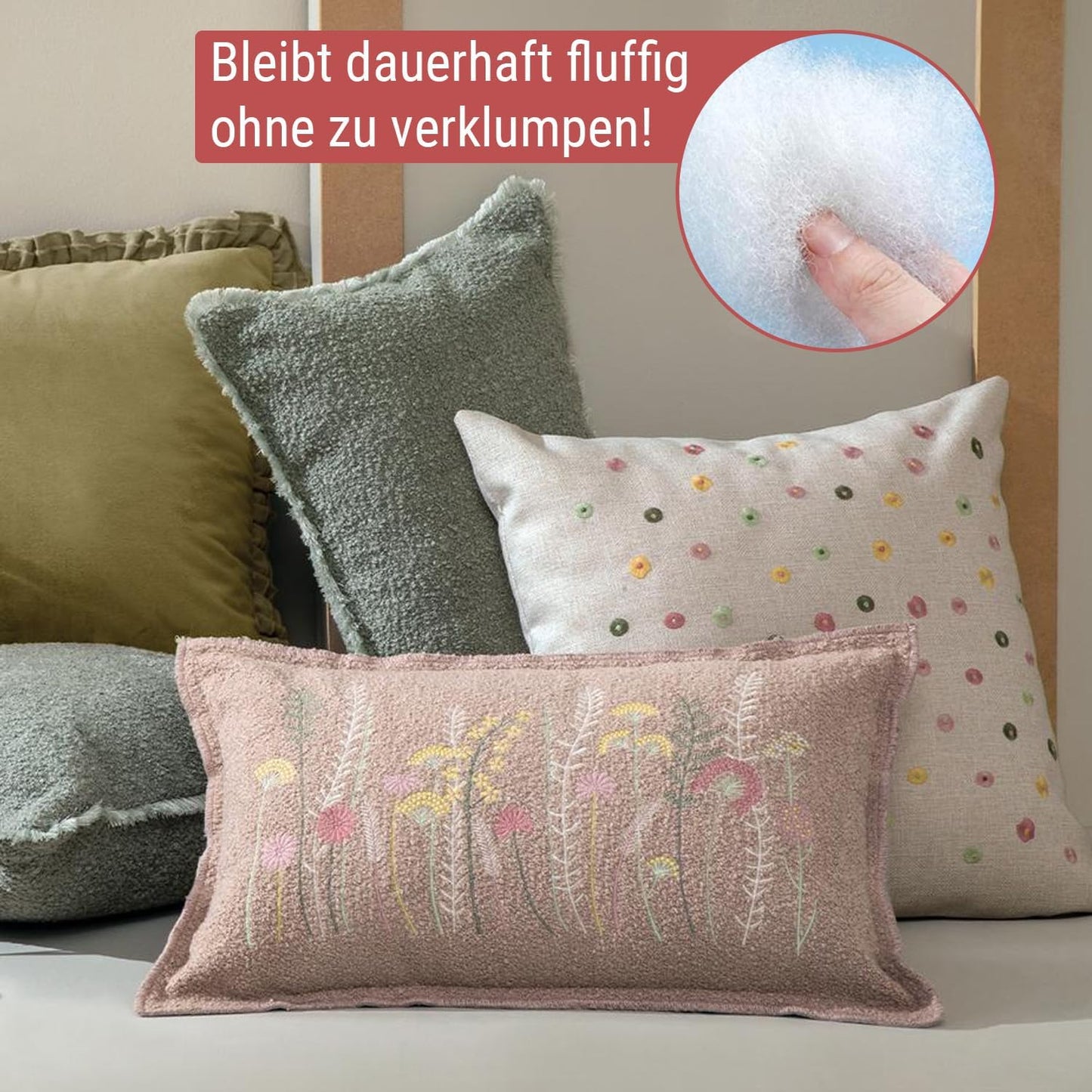 Füllwatte für Kissen Flauschiges Füllmaterial & Stopfmaterial
