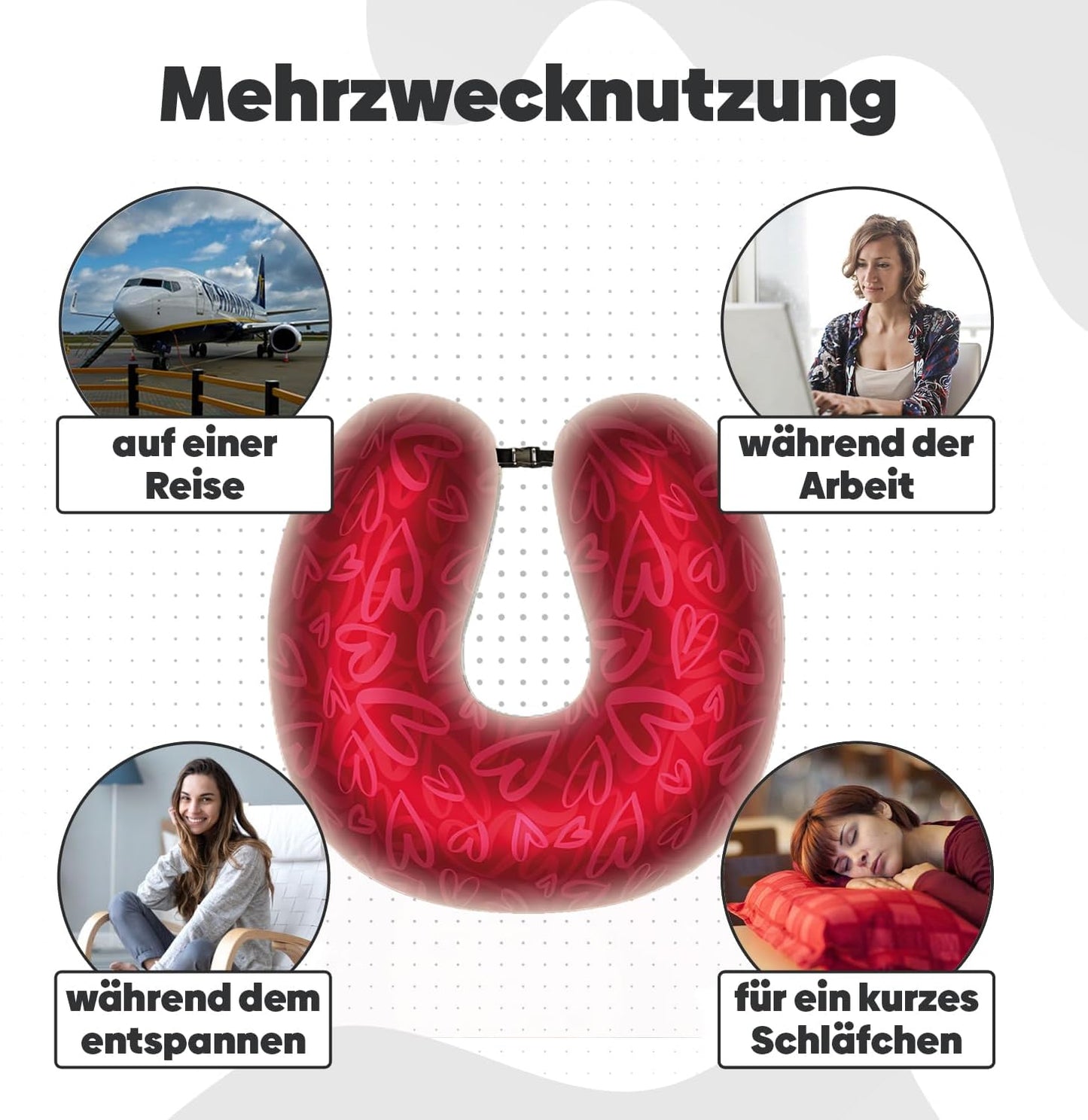 Herz Nackenkissen