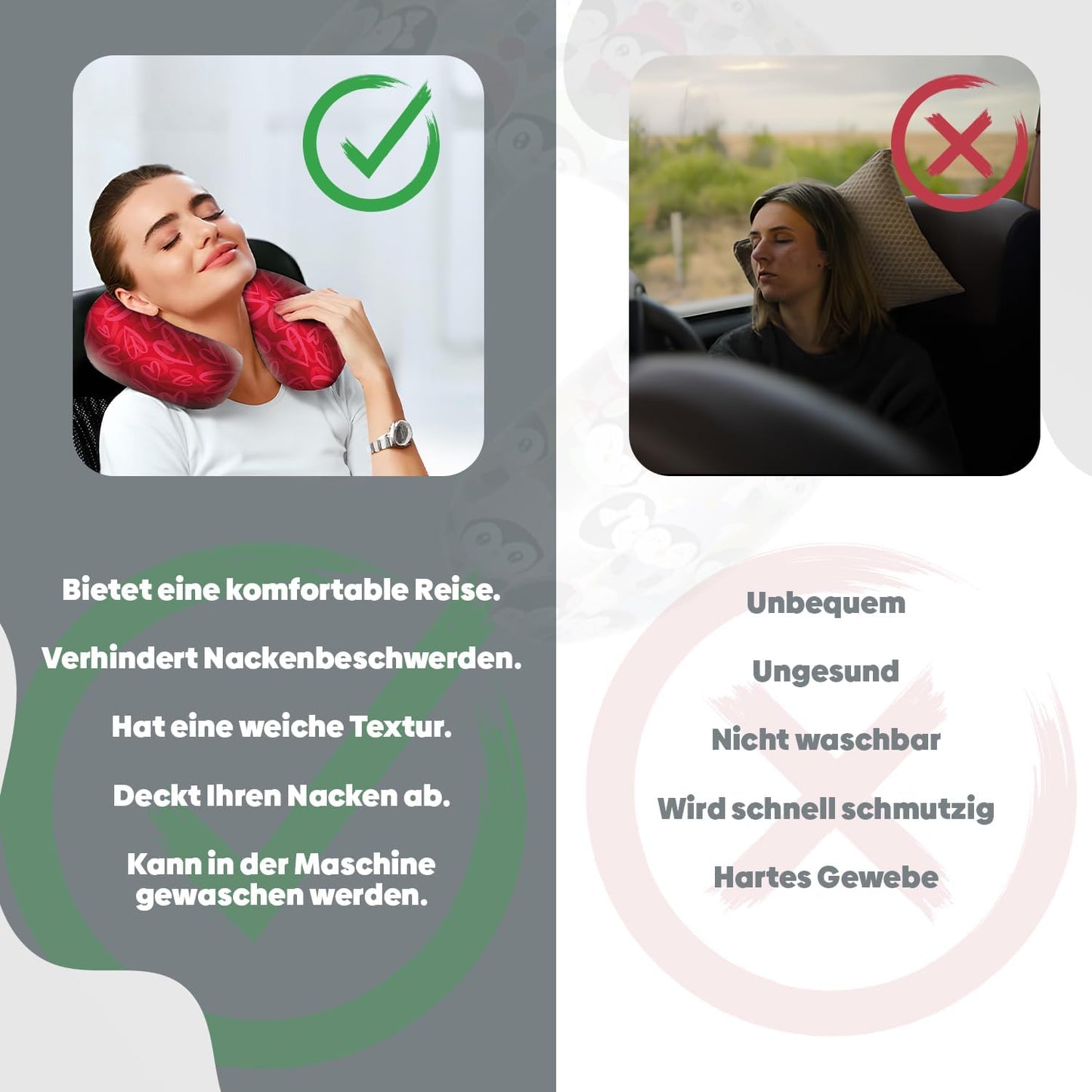 Herz Nackenkissen