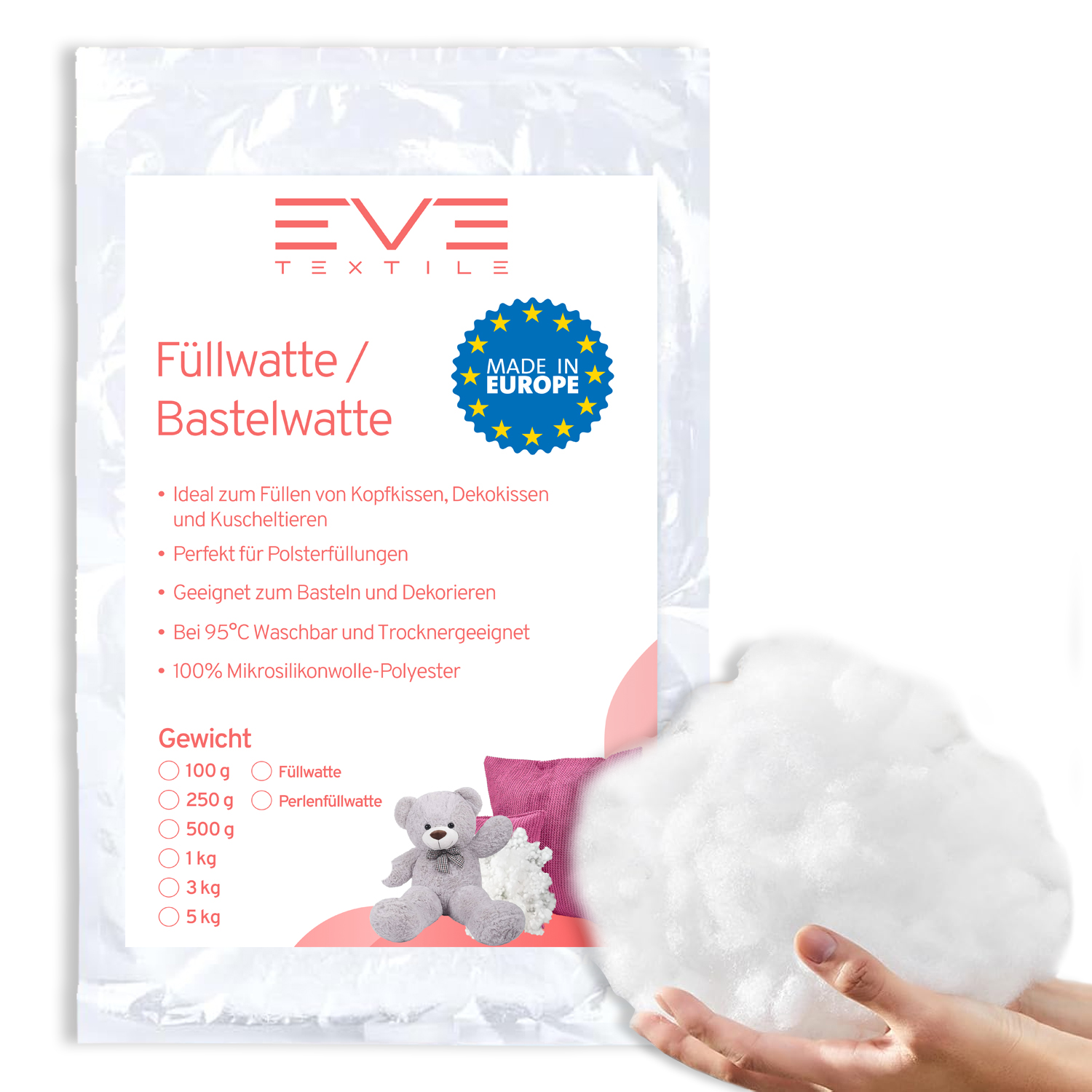 Eve Textile® Premium Füllwatte